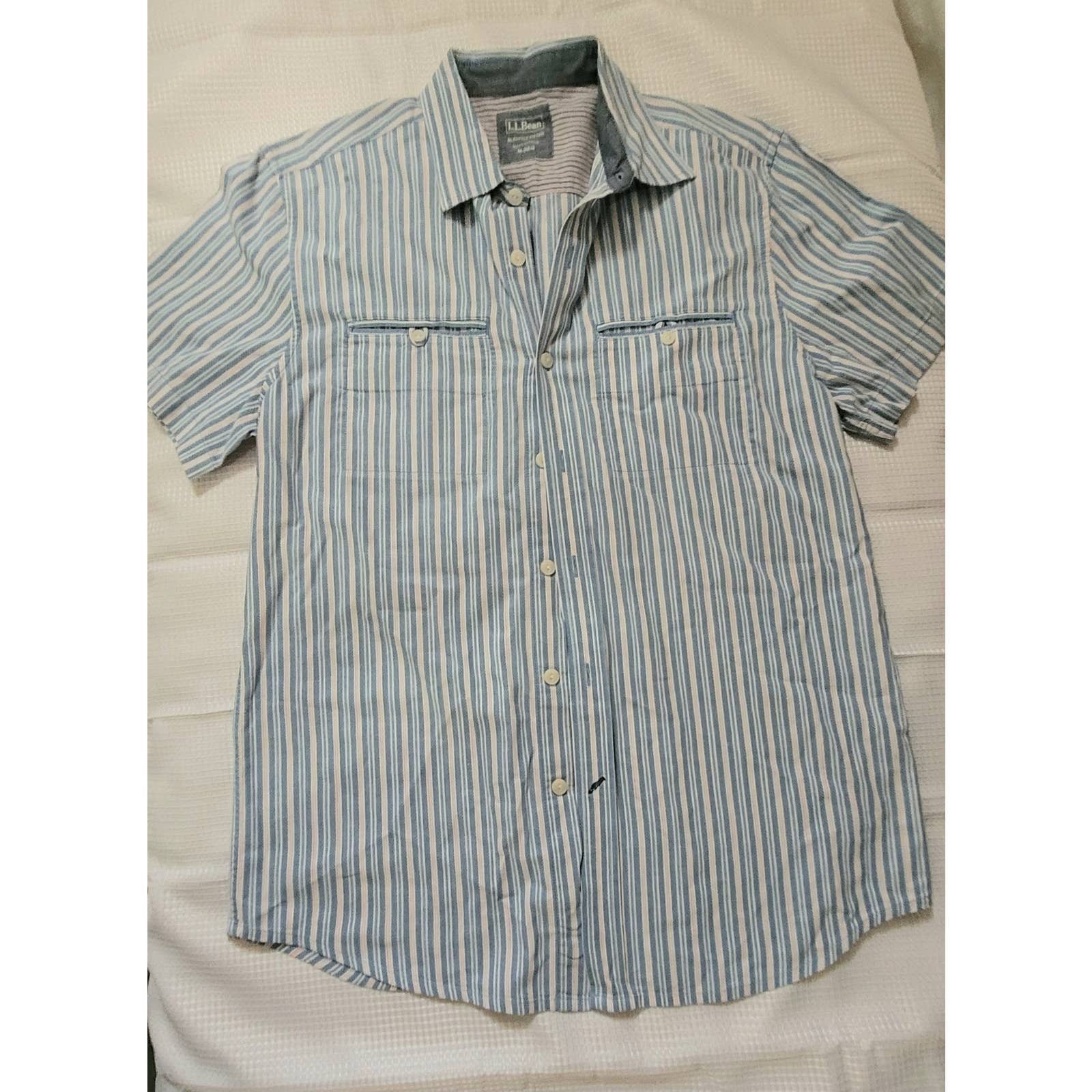 Euc L.L. Bean Men's Button Up Short Sleeve Shirt